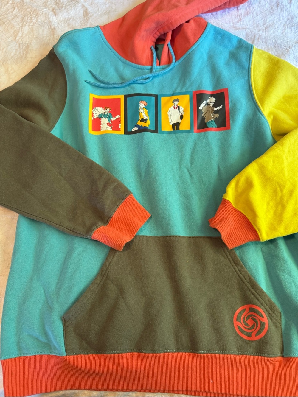 Jujutsu Kaisen End Credits Color Block Hoodie BoxLunch Exclusive Size XL